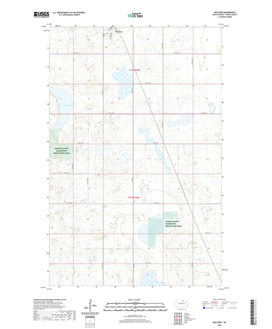 Wolford North Dakota US Topo Map Image