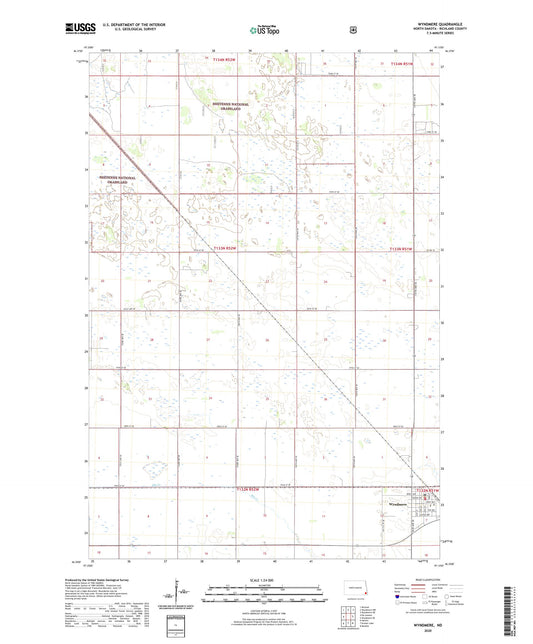 Wyndmere North Dakota US Topo Map Image