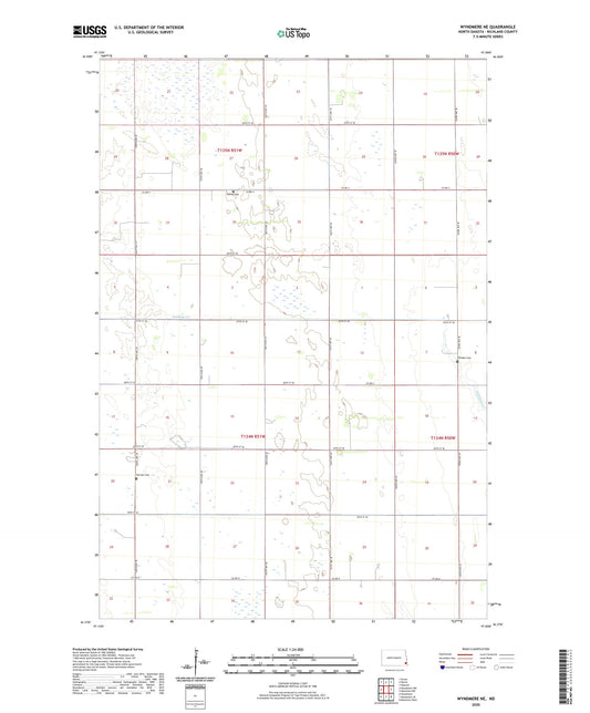 Wyndmere NE North Dakota US Topo Map Image