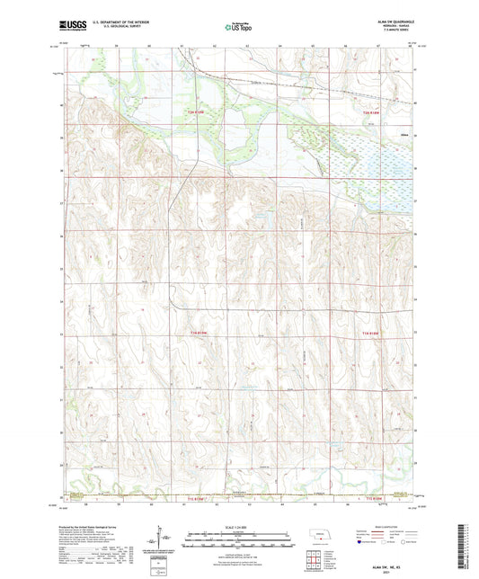 Alma SW Nebraska US Topo Map Image