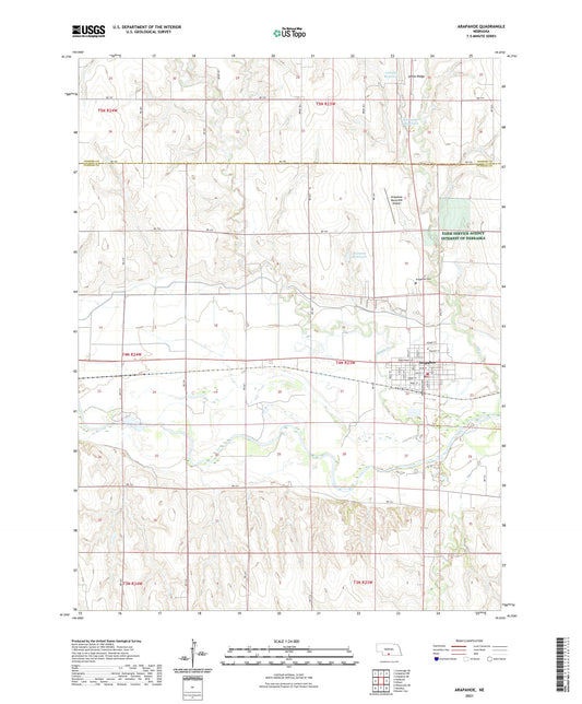Arapahoe Nebraska US Topo Map Image