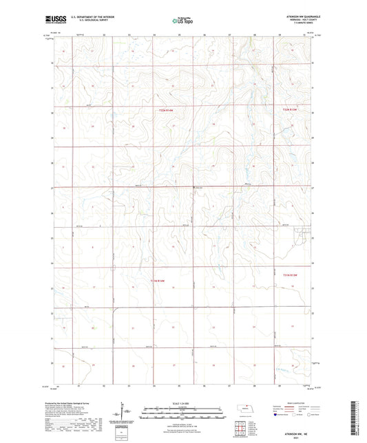 Atkinson NW Nebraska US Topo Map Image