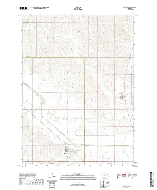 Bancroft Nebraska US Topo Map Image