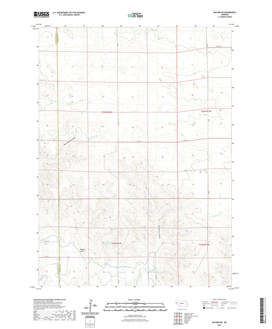 Bayard NE Nebraska US Topo Map Image