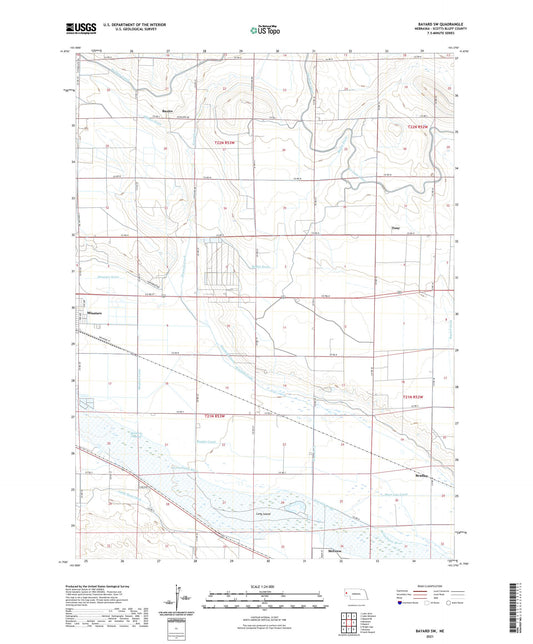 Bayard SW Nebraska US Topo Map Image