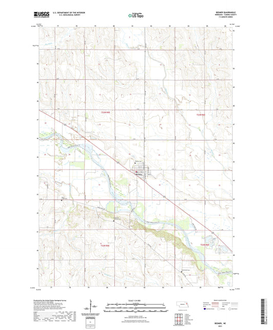 Beemer Nebraska US Topo Map Image