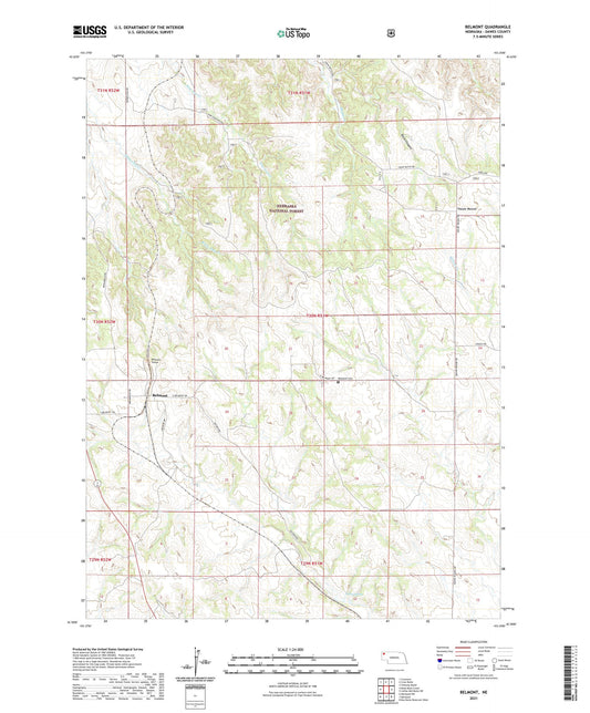 Belmont Nebraska US Topo Map Image