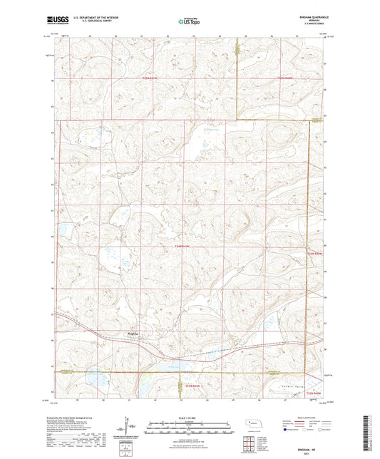 Bingham Nebraska US Topo Map Image