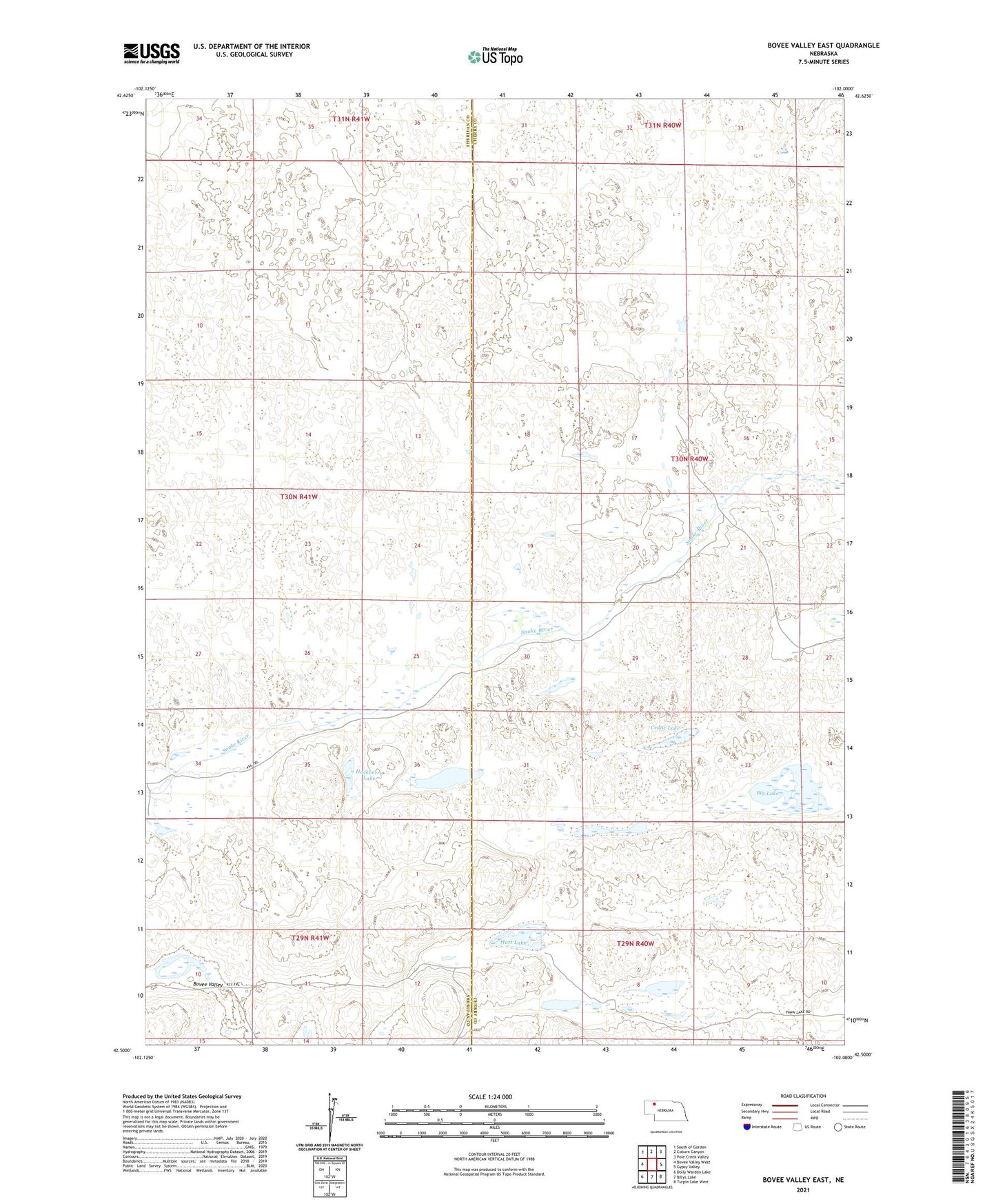 Bovee Valley East Nebraska US Topo Map Image