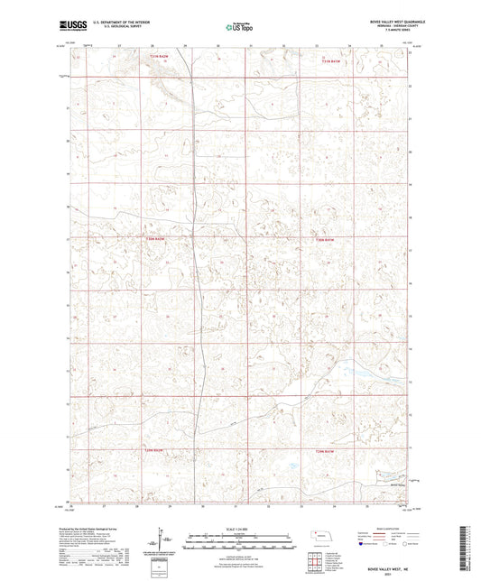 Bovee Valley West Nebraska US Topo Map Image