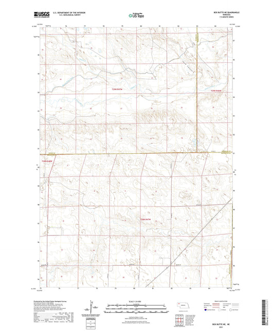 Box Butte NE Nebraska US Topo Map Image