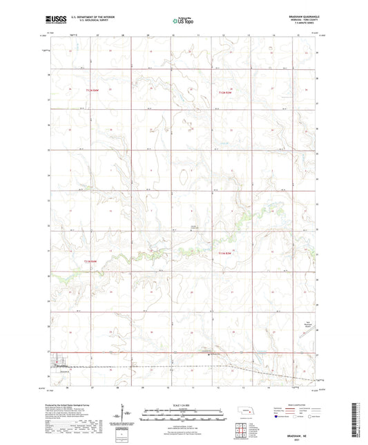 Bradshaw Nebraska US Topo Map Image