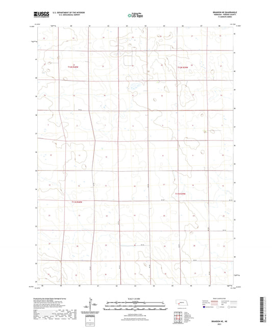 Brandon NE Nebraska US Topo Map Image
