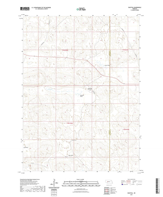 Bucktail Nebraska US Topo Map Image