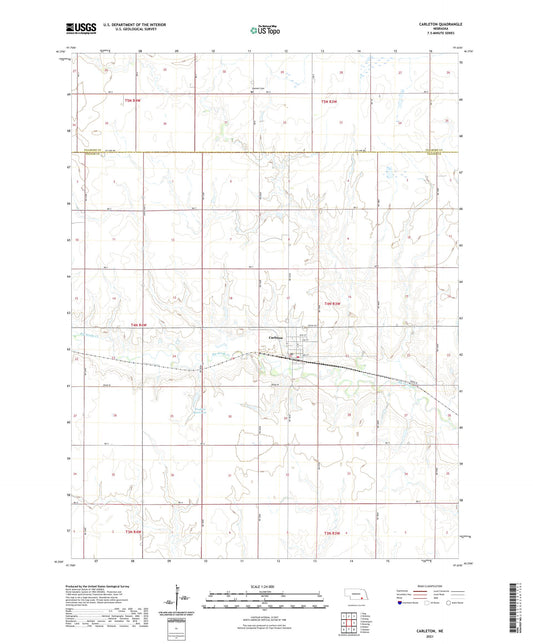 Carleton Nebraska US Topo Map Image