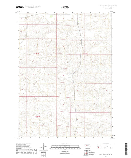 Dismal River Ranch NE Nebraska US Topo Map Image