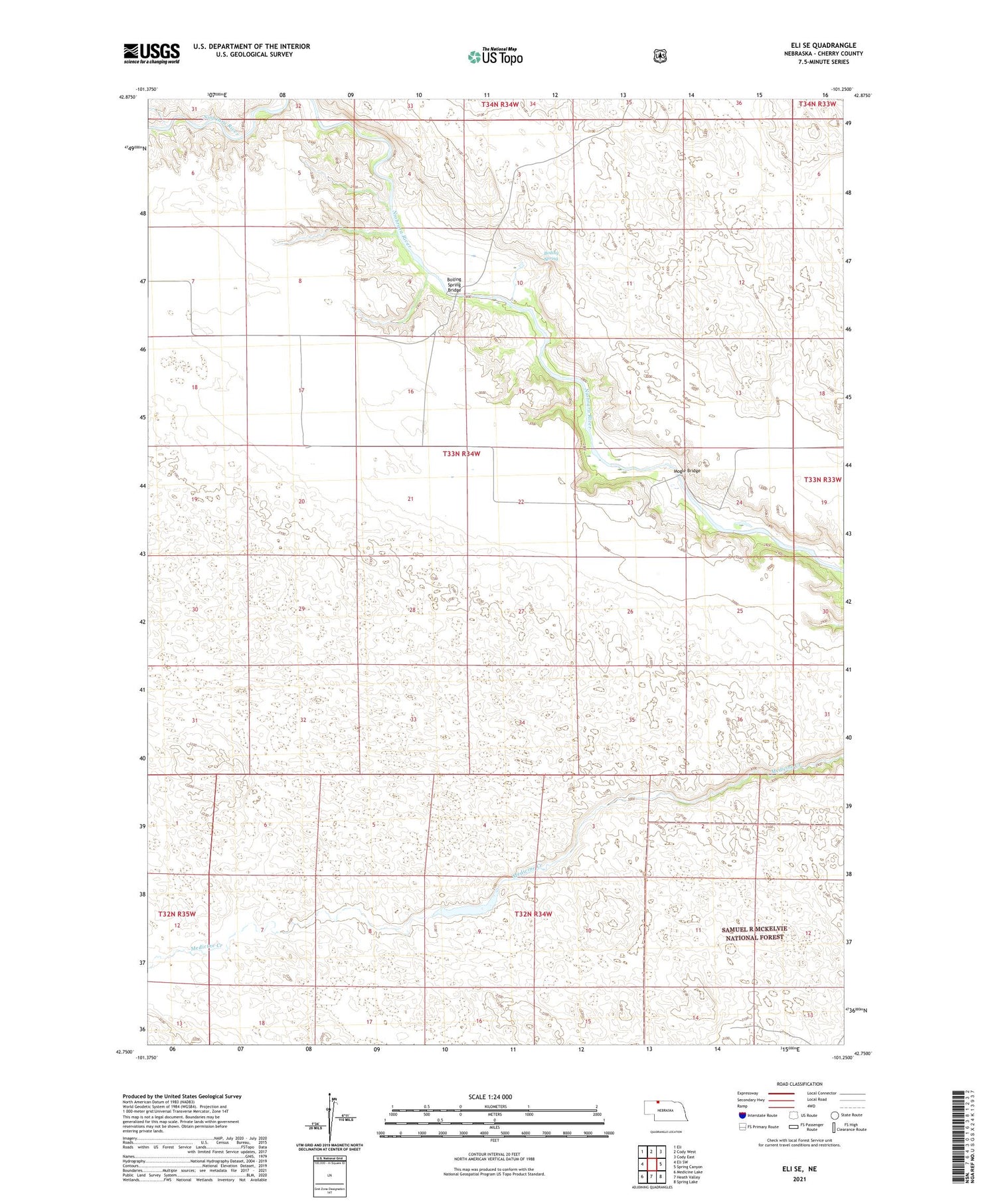 Eli SE Nebraska US Topo Map Image
