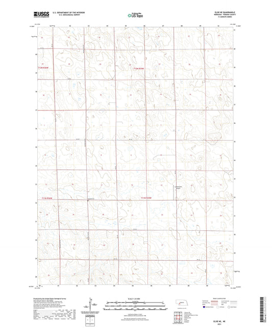 Elsie NE Nebraska US Topo Map Image