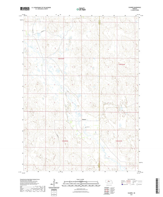 Elsmere Nebraska US Topo Map Image