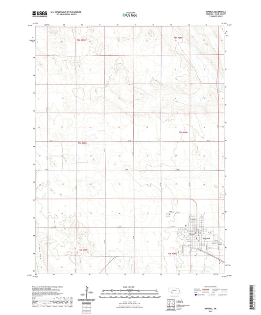 Imperial Nebraska US Topo Map Image