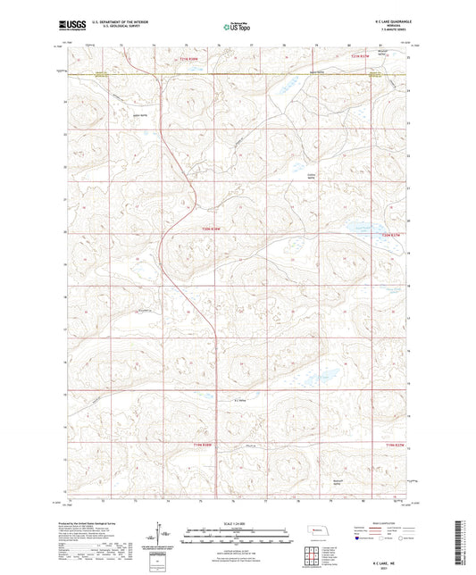 K C Lake Nebraska US Topo Map Image