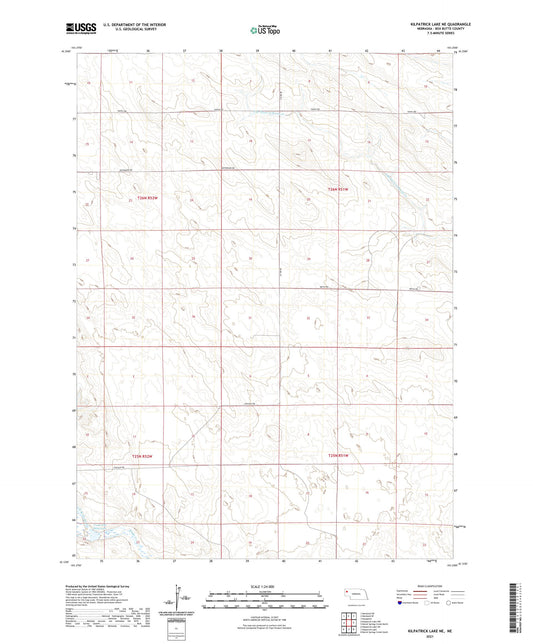Kilpatrick Lake NE Nebraska US Topo Map Image