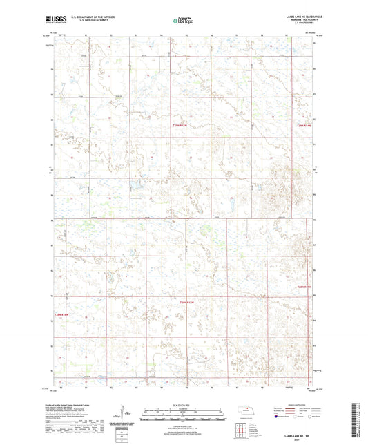 Lambs Lake NE Nebraska US Topo Map Image