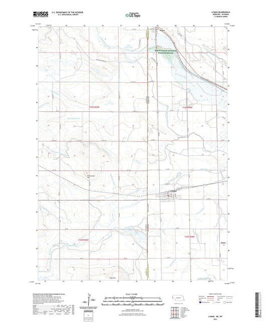 Lyman Nebraska US Topo Map Image