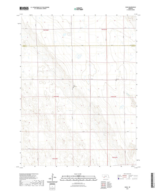 Ough Nebraska US Topo Map Image