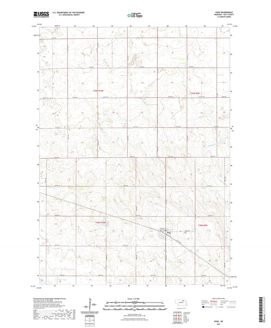 Page Nebraska US Topo Map Image