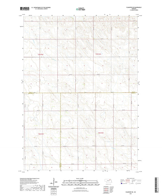 Plainview NE Nebraska US Topo Map Image