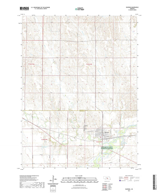 Ravenna Nebraska US Topo Map Image