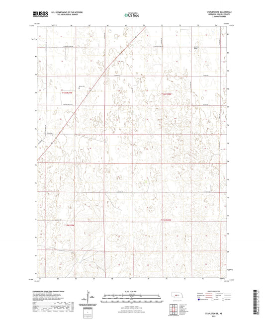 Stapleton SE Nebraska US Topo Map Image