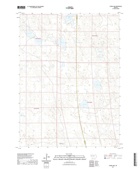 Storm Lake Nebraska US Topo Map Image