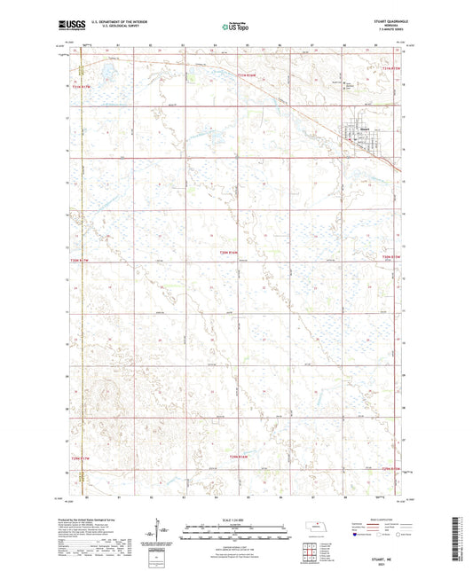 Stuart Nebraska US Topo Map Image