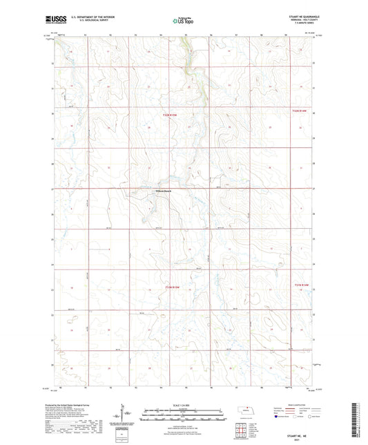 Stuart NE Nebraska US Topo Map Image