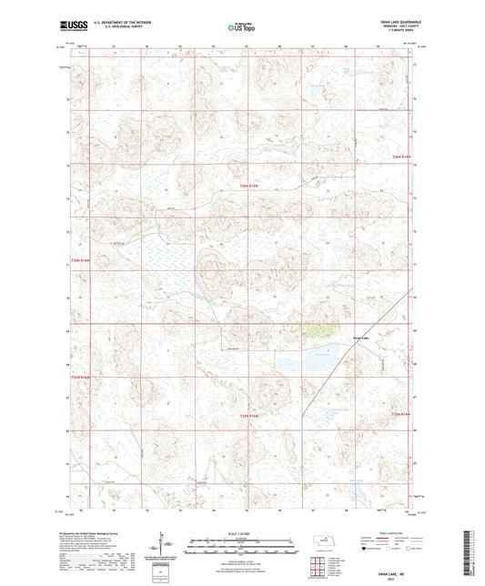 Swan Lake Nebraska US Topo Map Image