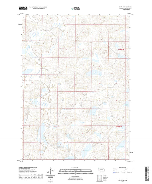 White Lake Nebraska US Topo Map Image