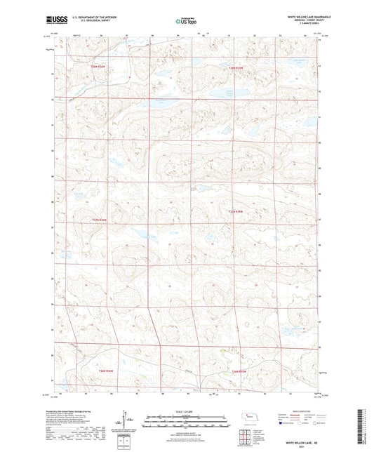 White Willow Lake Nebraska US Topo Map Image