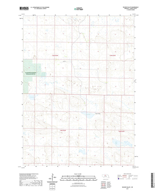 Wilson Valley Nebraska US Topo Map Image