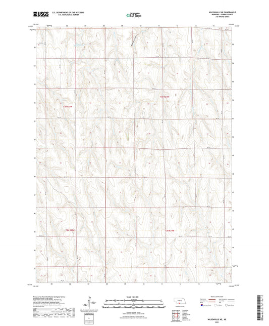 Wilsonville NE Nebraska US Topo Map Image