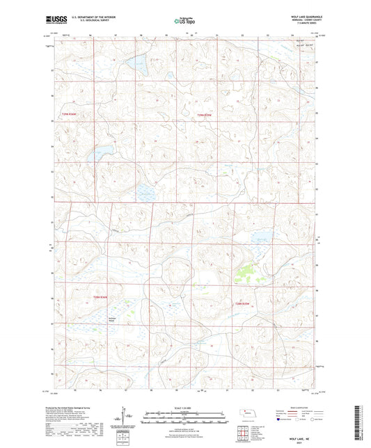 Wolf Lake Nebraska US Topo Map Image