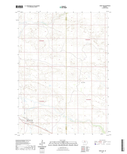 Wood Lake Nebraska US Topo Map Image