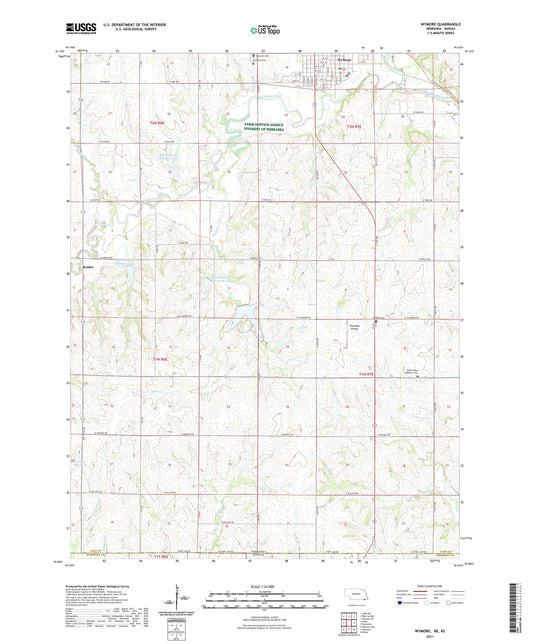 Wymore Nebraska US Topo Map Image