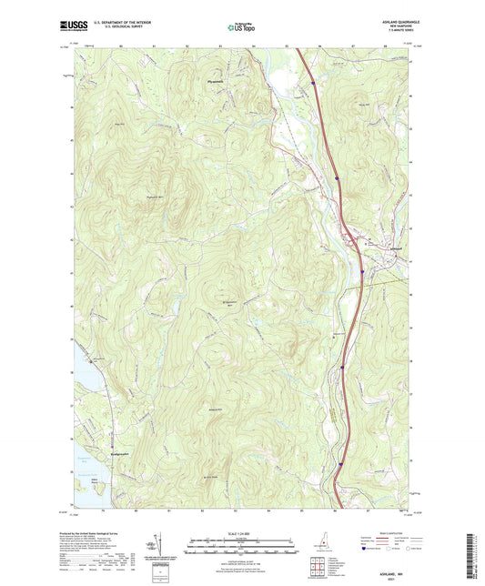 Ashland New Hampshire US Topo Map Image