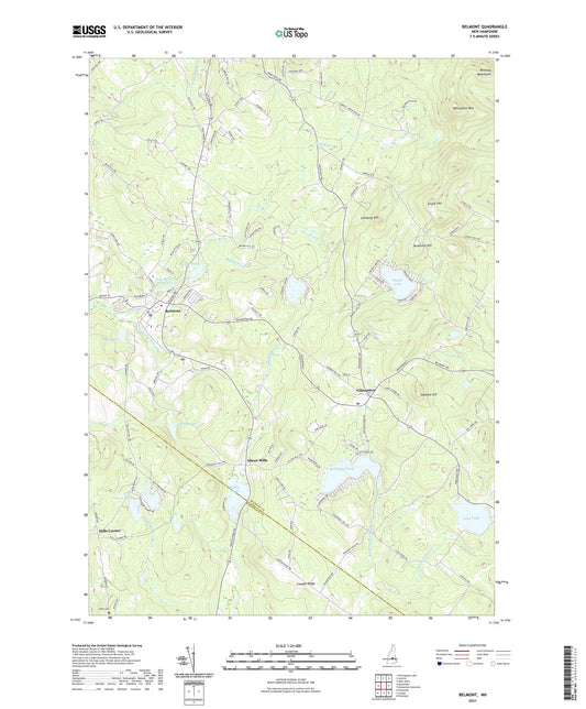 Belmont New Hampshire US Topo Map Image