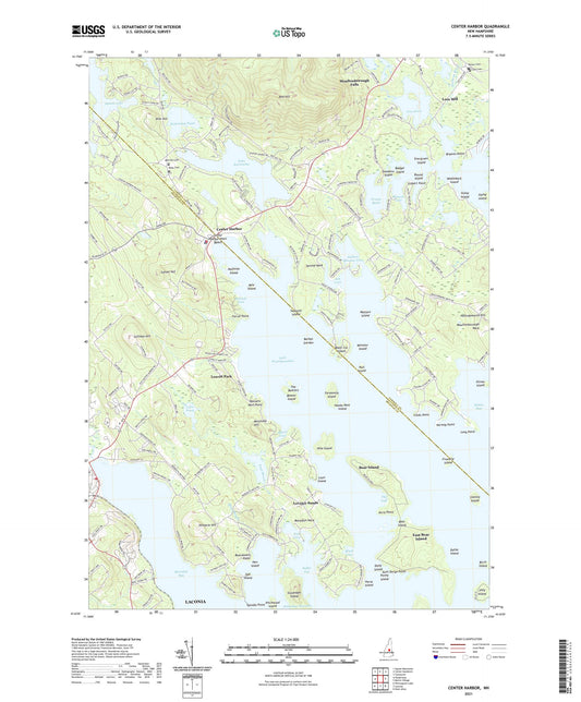 Center Harbor New Hampshire US Topo Map Image