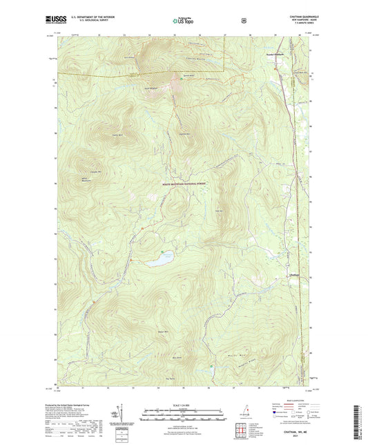 Chatham New Hampshire US Topo Map Image