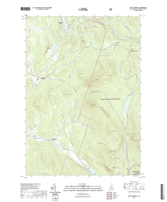 East Haverhill New Hampshire US Topo Map Image