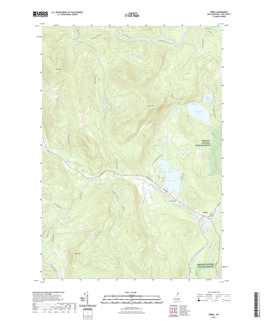 Errol New Hampshire US Topo Map Image